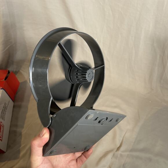Coleman Freestanding Tent Fan Battery Operated (4D) Tilting Base TESTED WORKS! - Picture 6 of 7